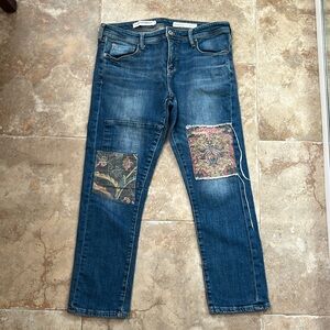 Anthropologie Pilcrow Patch Jeans
